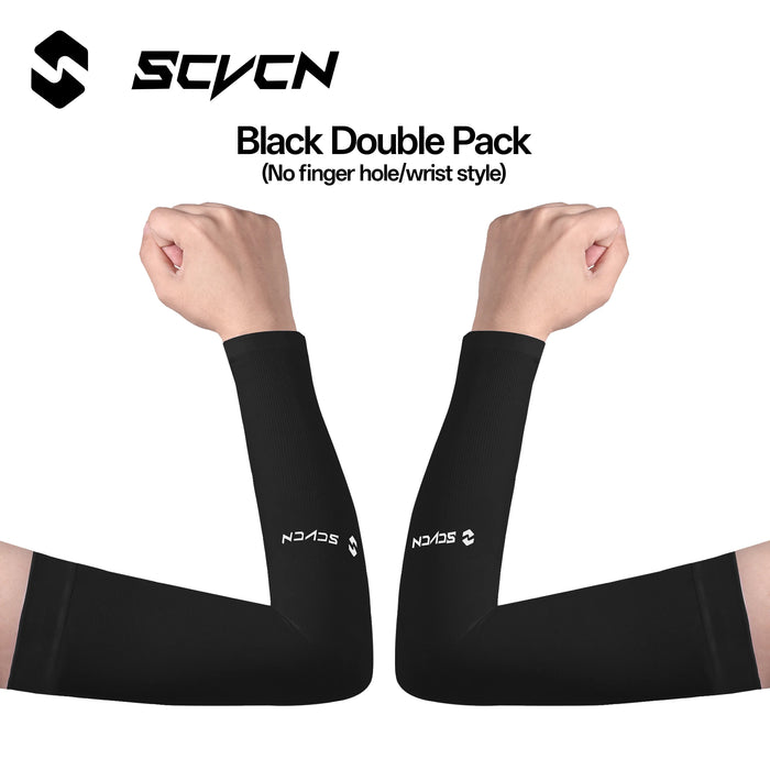 SCVCN 1Pair Breathable Hand Cover Cooling 1Pair Arm Sleeves UPF50+ Sun Protection Outdoor Cycling Sun BikingIce Fabric Sleeve