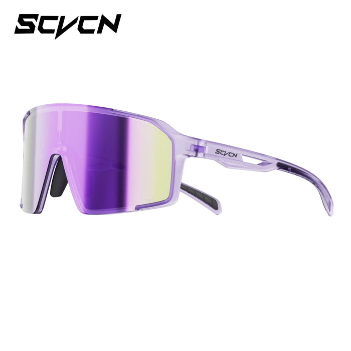 SCVCN Mountain Climbing Glasses Men Running Sunglasses Women MTB Hiking Bicycle Cycling Goggles UV400 Outdoor Sports Protection