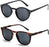 ZENOTTIC 2 Pack Polarized Sunglasses for Women Men Vintage Round and Square Frame UV Protection Shades Driving Sun Glasses