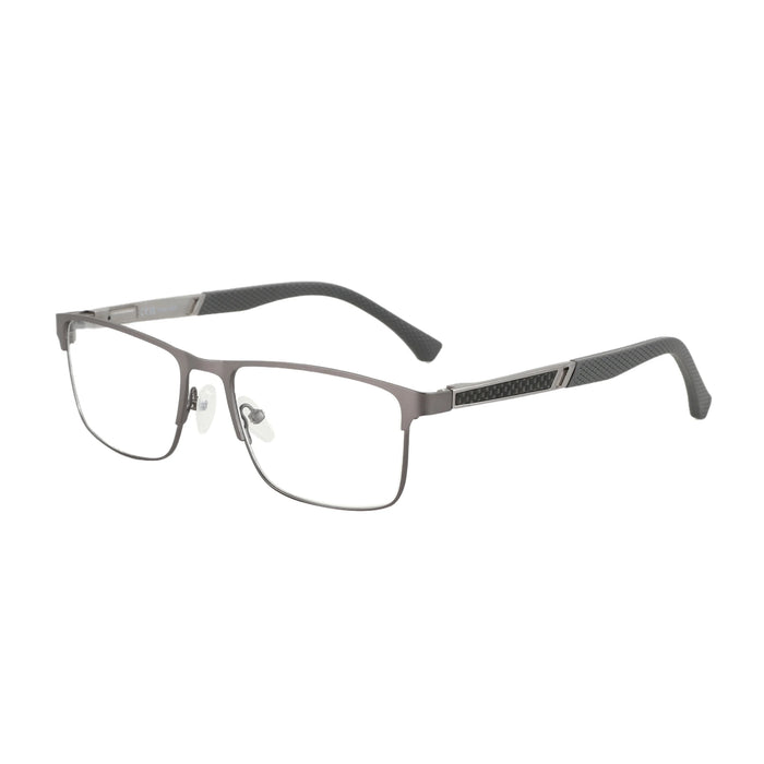 ZENOTTIC Anti Blue Light Reading Glasses for Men Computer Readers Trendy Square High-quality Metal Frame Anti Glare Presbyopic