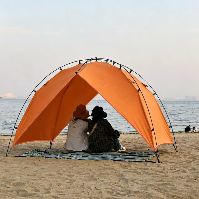 Lightweight 2–4 Person Camping Tent for Beach Park Waterproof Sun Shelter Shade Canopy Awning for Outdoor Fishing Family Arch 4