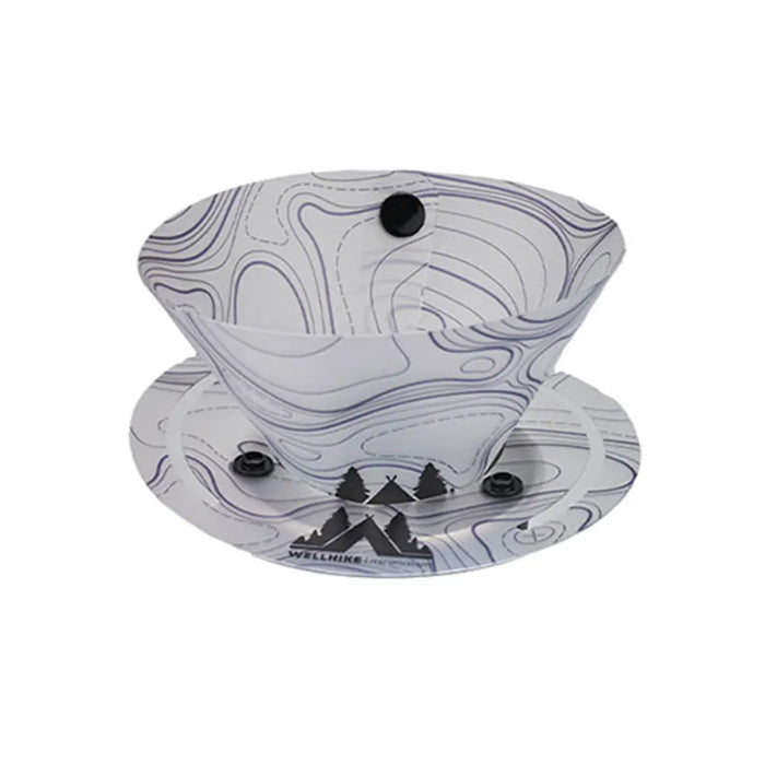 Outdoor Lightweight Folding Tableware Portable Bowl Dinner Plate Coffee Filter Funnel Water Cup Multi-purpose Camping Tableware