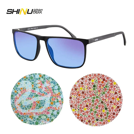 Color Blind Glasses Corrective Protan Deutan For Men Red And Green Color Blindness Eyeglasses Tr90 Glasses Square
