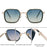 2026 Lunettes de soleil Steampunk carrées pour hommes, monture en métal polygonale, petites lunettes de soleil punk noires pour la conduite