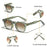 1/2/3 Pcs Wholesale New Square Retro Sunglasses Men Fashion Punk Sun Glasses Women Travel Eyewear Lunette De Soleil Femme UV400