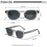 HBK Fashion Men's Sunglasses Gradient Lens Design Sun Glasses Simple Round Women Daily Wear Outdoor Shopping Travel Party