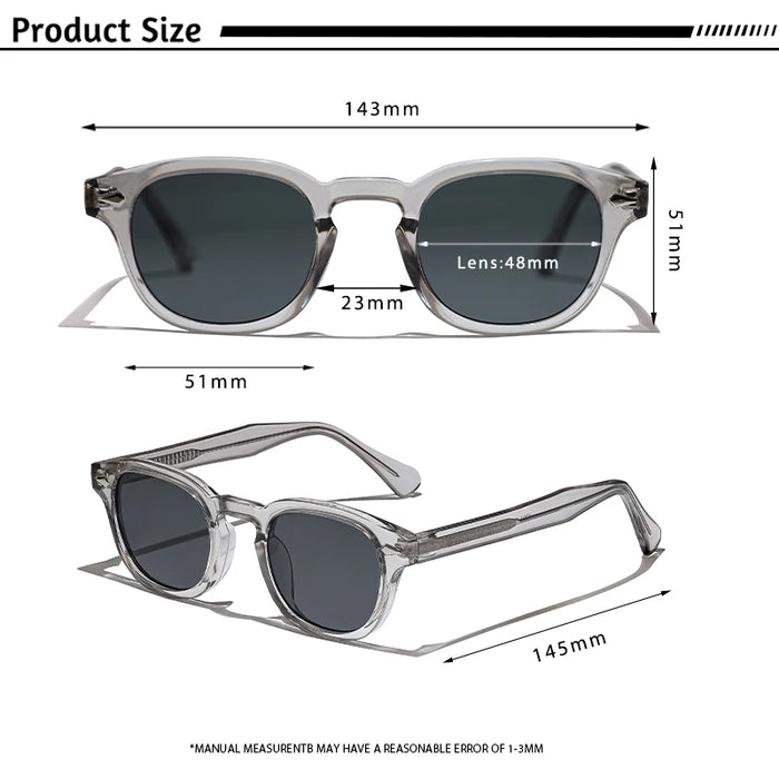 HBK Fashion Men's Sunglasses Gradient Lens Design Sun Glasses Simple Round Women Daily Wear Outdoor Shopping Travel Party