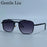 2026 Luxury Square Sunglasses Men Retro Double Bridge Metal Frame Driving Eyewear Vintage Sun Glasses For Male Outdoor Shades