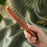 Sandalwood Copper Bead 10 Tooth Scalp Massage Comb and Acupressure Face Massager for Jaw Tension Relief Facial & Neck Relaxation