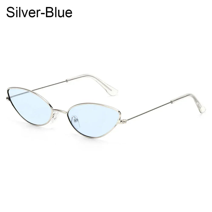 Summer Retro Small Oval Sunglasses Ladies Vintage Shades Cat Eye Sun Glasses Men Women Rectangular Eyeglasses Protection 400UV