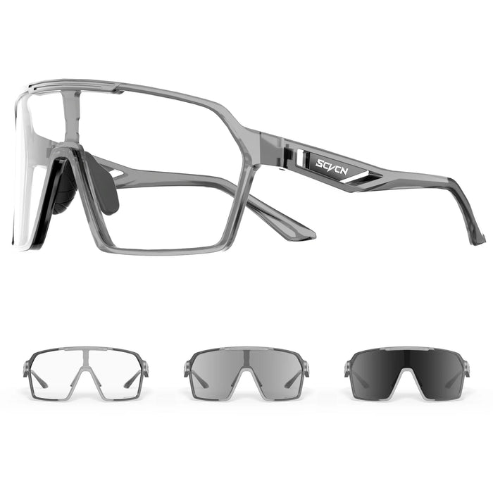 SCVCN Cycling Photochromic Sunglasses Men Women Outdoor Sports Running Glasses UV400 MTB Road Bike Eyewear Driving Hiking
