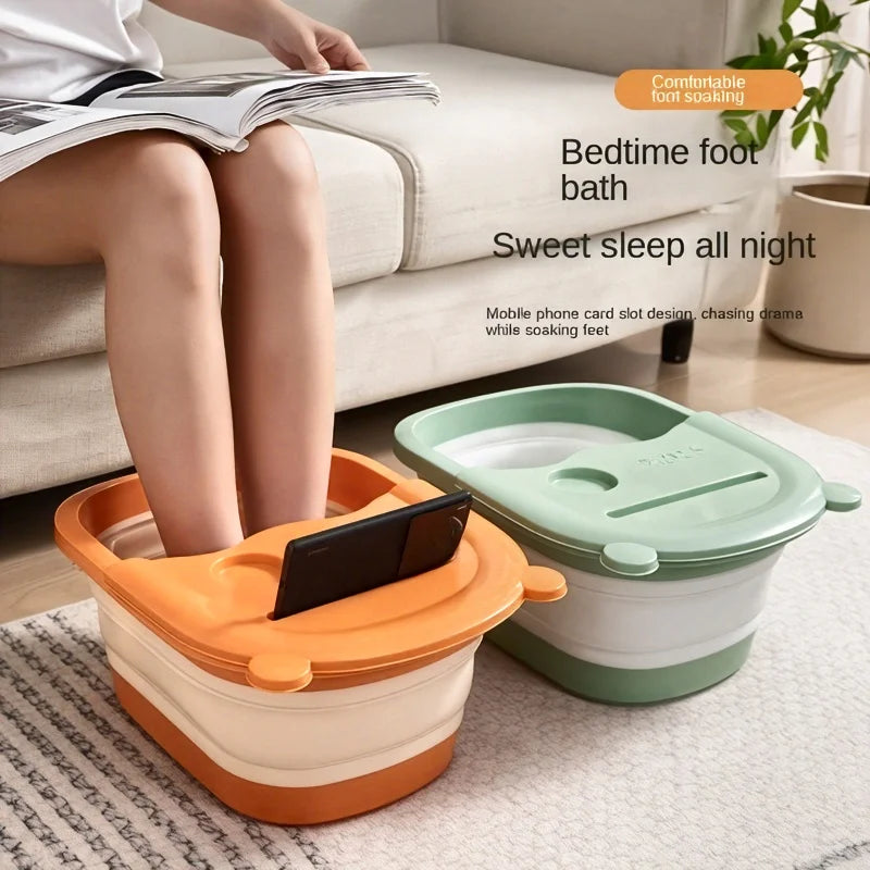 Large Collapsible Foot Spa Bath Massager Foldable Foot Soaking Tub for Home Bathroom Foot Care Bath Supply