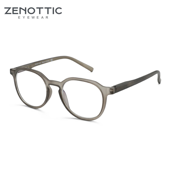 ZENOTTIC Gafas retro circulares anti luz azul Gafas de ordenador redondas con bloqueo de luz azul para unisex Moda 420007