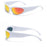 VIVIBEE Y2K Sunglasses Women Steampunk Mirror White Sports Mne Goggles UV400 Punk Sun Glasses 2026 Trending Product