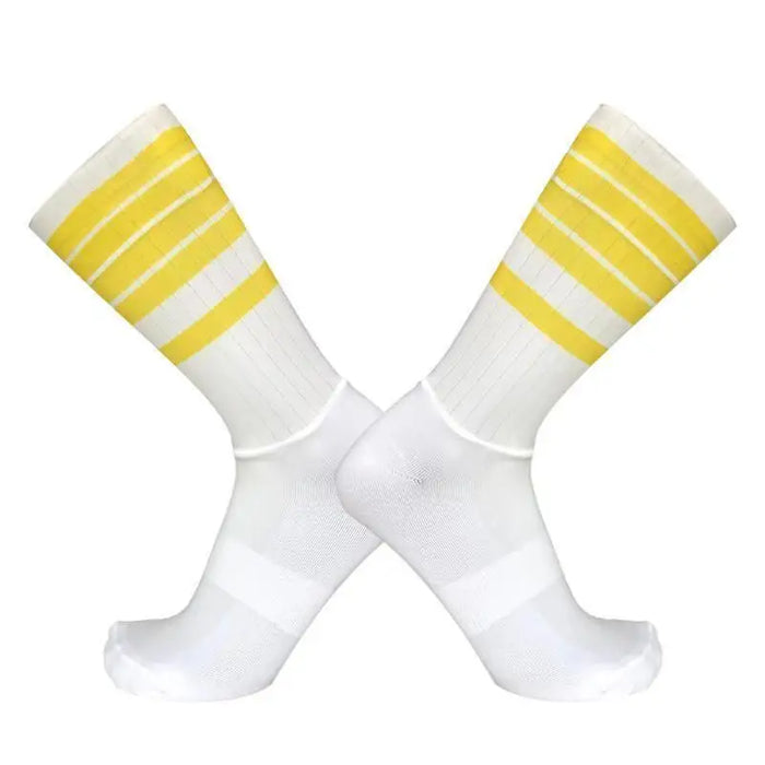 2026 New Cycling Slip Anti Silicone Summer Whiteline Aero Socks Men Bicycle Sport Running Bike Socks Calcetines 2024 New Socks