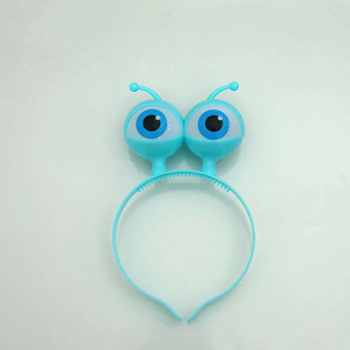 10pcs  Alien Eyes LED Flashing Headband Light Up Blinking Hairband Rave Glow Party Wedding Birthday Cosplay Halloween Christmas