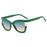 New Cat Eye Pearly Sunglasses Women Square Luxury Female Sun Glasses Ladies Green Shades Summer Eyewear UV400 Oculus Gafas