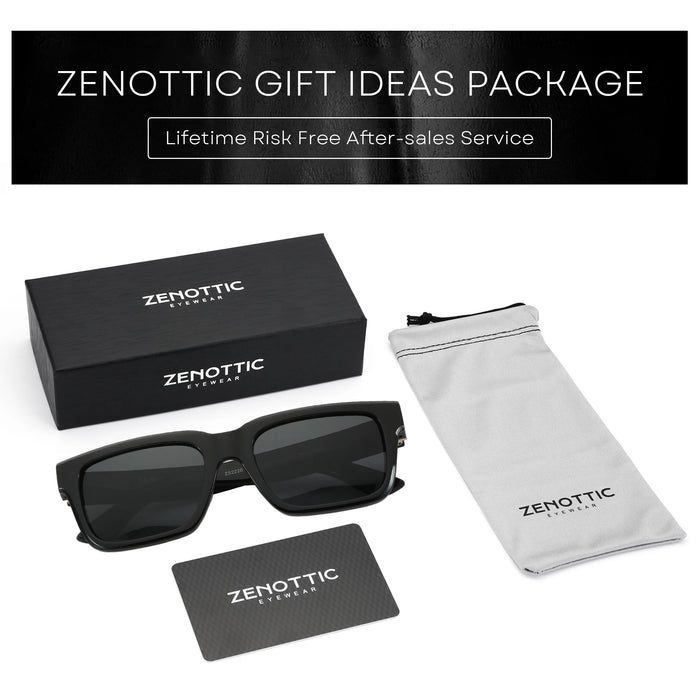 ZENOTTIC 2026 New Fashion Square Polarized Sunglasses Women Men UV400 Protection Shade Rectangle Sun Glasses