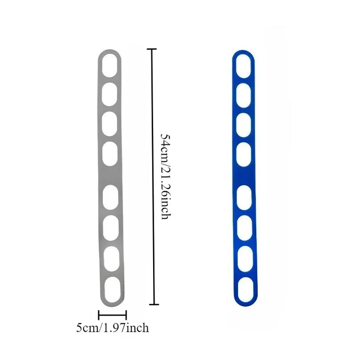 Correa de silicona para tapa, reutilizable, universal, cinturón elástico de fijación de tapa, para cocina de camping al aire libre, equipo de camping