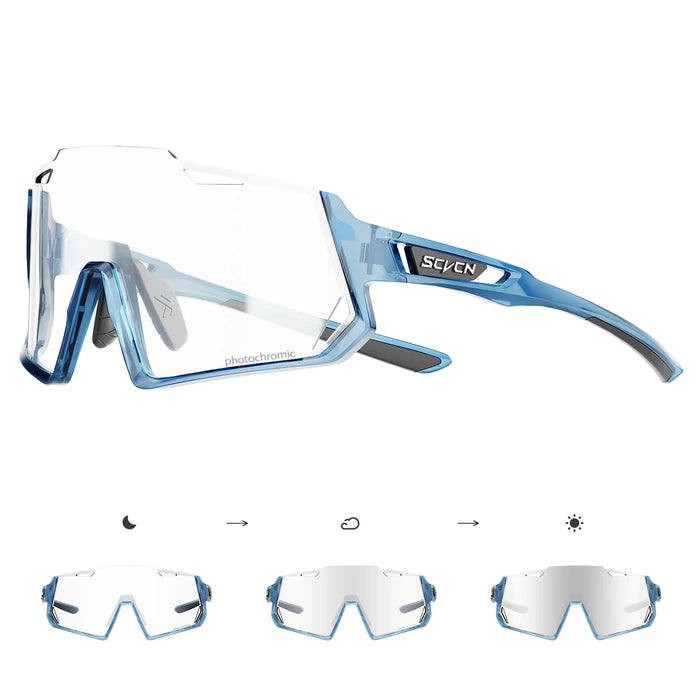 SCVCN New Photochromic Cycling Sunglasses UV400 Men Women Outdoor Sports Running Glasses MTB Drving Hiking Eyewear HD Lens