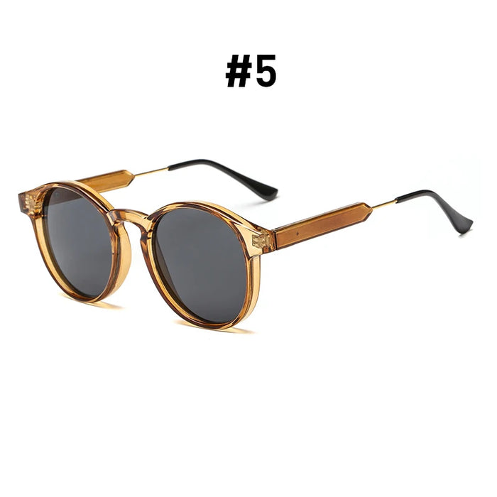 VIVIBEE Gothic Transparent Women Vintage Square Sunglasses 90s Round Sun Glasses 2026 Trending Products UV400 Men Shades