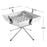 Goture 1pc Portable Stainless Steel Foldable BBQ Grill, 1-2 People Charcoal Stove for Camping Picnic & Outdoor