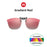 VIVIBEE Gafas de sol grandes con clip abatible polarizadas para hombre, clásicas, UV400, lentes fotocromáticas, gafas de sol para mujer