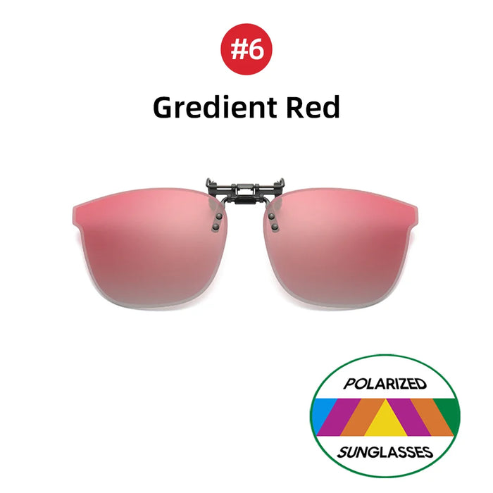 VIVIBEE Gafas de sol grandes con clip abatible polarizadas para hombre, clásicas, UV400, lentes fotocromáticas, gafas de sol para mujer