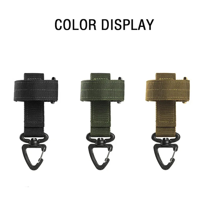 Gancho Multiusos Táctico de Nailon para Exteriores, Clip de Seguridad para Guantes, Cuerda de Escalada, Hebilla Colgante para Acampada al Aire Libre