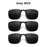 VIVIBEE Lunettes de soleil à clip unisexe pour homme polarisées, pour femme, pour la vision nocturne, la pêche, UV400, pour l l'extérieur