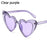 1PC Luxury Heart Shaped Sunglasses Big Frame Love Effect Sun Glasses Retro Women  lana del rey Eyewear UV400 Protection