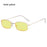 1PC Vintage Small Frame Shades Retro Oval Black Sunglasses Unisex Luxury Brand Designer Pink Sun Glasses Female Travel Eyewear