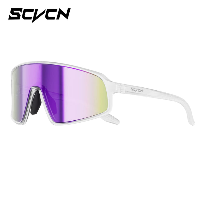 SCVCN New Sports Cycling Sunglasses UV400 Windproof Eyewear for MTB Road Bike Running Hiking Men Women Outdoor Sports Eyewear