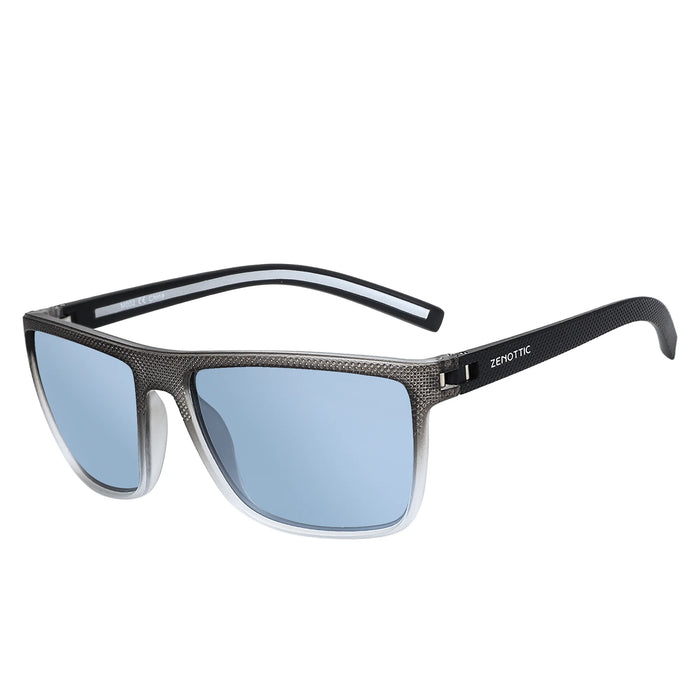 Gafas de sol polarizadas ZENOTTIC para hombre, ligeras, con montura TR90, protección UV400, cuadradas, para exteriores, viajes y conducción
