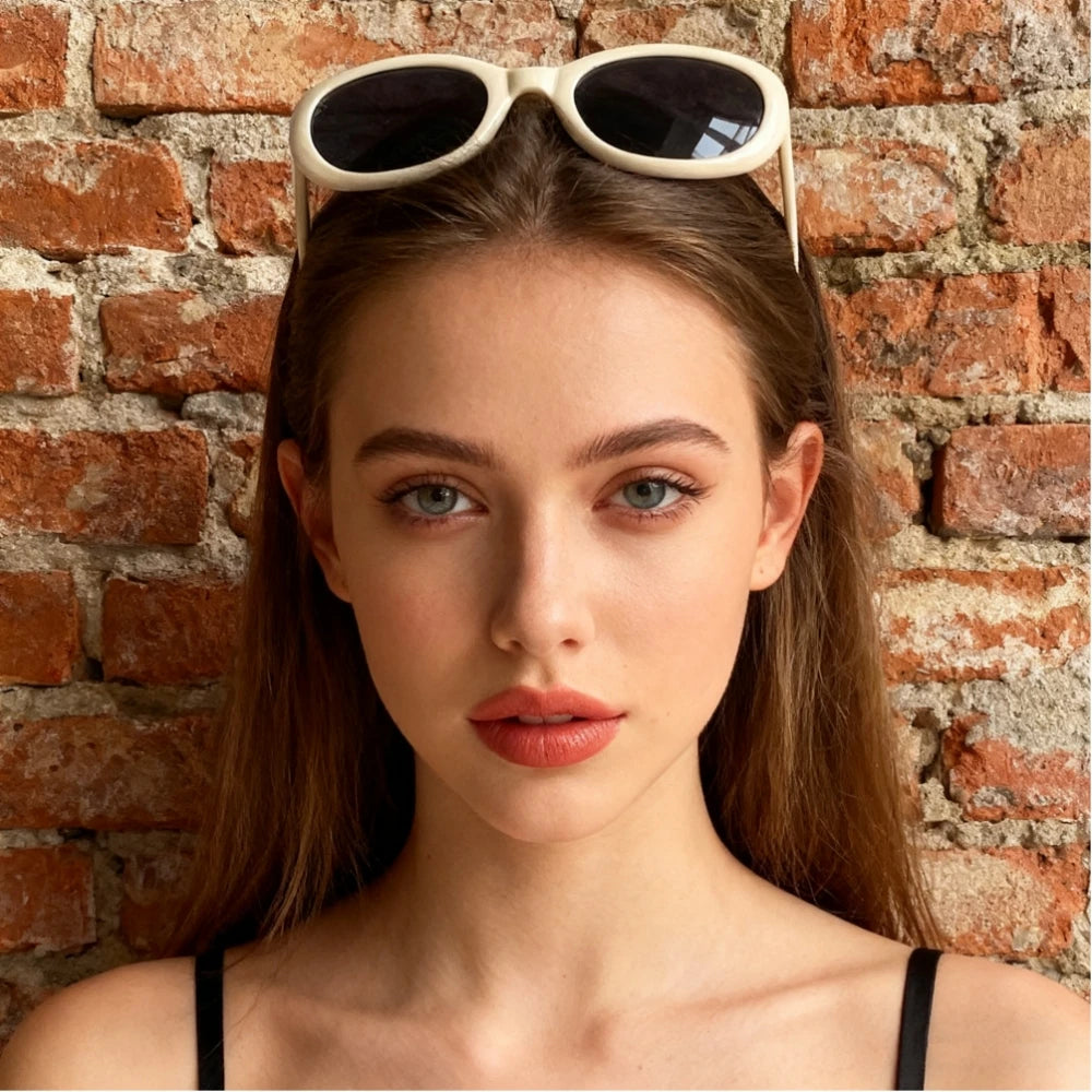 Fashion Sunglasses Women Classic Oval Cute Glasses Brand Vintage Small Rectangle Sun Glasses Female Eyewear Anti-Glare