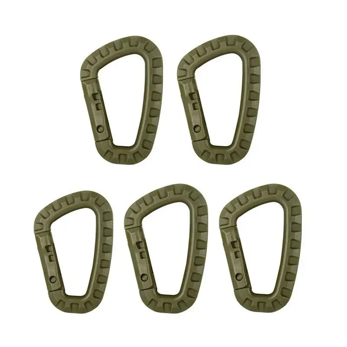 1-10Pcs Clips Mosquetón Táctico Militar Accesorios Hebilla D-Ring Mosquetón Montañismo Mochila Colgante Llave Gadget Exterior