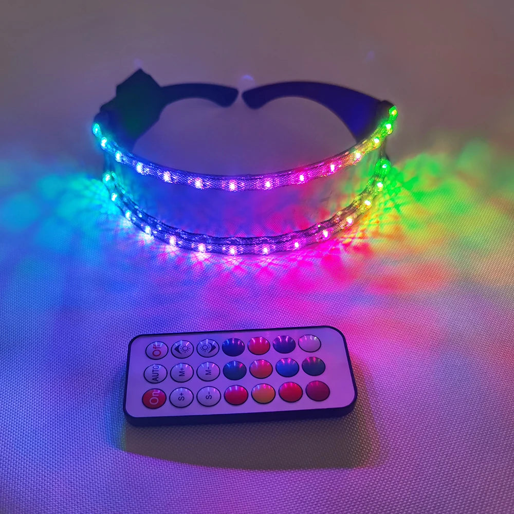 LED Glasses Sunglasses Goggles For Party Dancing Glowing LED Mask Rave Glasse EDM Party DJ Stage