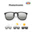 VIVIBEE Men Polarized Lens Flip Up Clip on Sunglasses Women Photochromic Oversized Driving Sun Glasses UV400 Gradient Clips