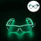 Nouvelles lunettes lumineuses LED sans fil pour festival, rave, soirée, lunettes de soleil mosaïque lumineuses néon, lunettes de club disco