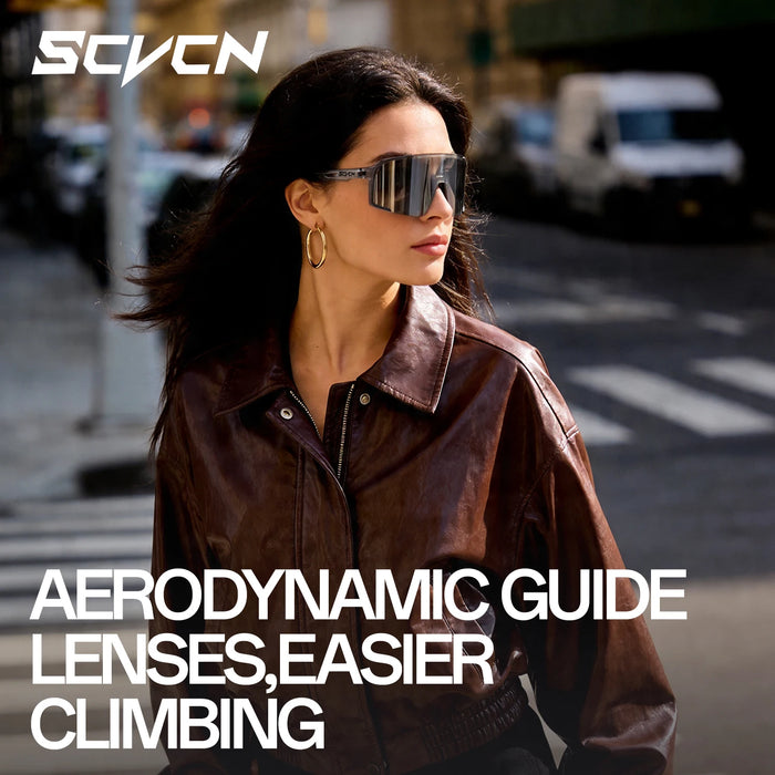 SCVCN Mountain Climbing Glasses Men Running Sunglasses Women MTB Hiking Bicycle Cycling Goggles UV400 Outdoor Sports Protection