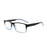 MODFANS Stylish Gradient Rectangle Men's Blue Blackout Reading Glasses, UV Protection, Comfort Spring Hinge Glasses