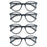 Round Reading Glasses Women Readers Eyeglasses Classic Frame Flexble Plastic Spring Hinge Lightweight Wear with Diopter +1.0~4.0