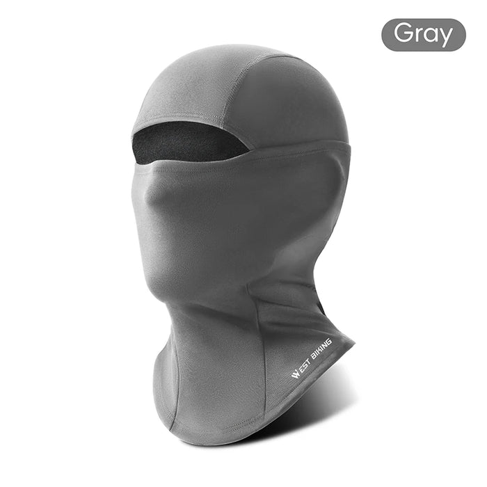 WEST BIKING Winter Thermal Balaclava High Elastic Breathable Windproof Cycling Headgear Fleece Bike Helmet Liner Sports Mask