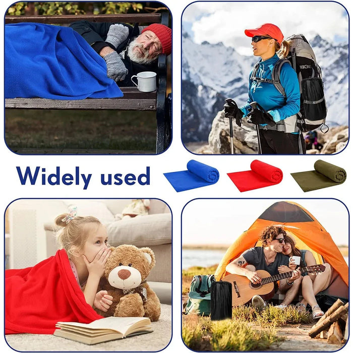 Saco de dormir de lana para exteriores de 180 cm, saco de dormir individual de plumón, forro interior cálido, saco de dormir para camping al aire libre y artículos de viaje.
