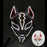 LED Fox Mask Neon Light Up Japanese Kitsune Mask for Halloween Cosplay Party Rave Festival Costume Glowing EL Wire Masque