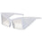 Half-Frame Square Sunglasses Women Men Travel Luxury Male Big Shades Female Oversize Sun Glasses UV400 Brand Gafas Oculos Retro