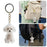 Transparent Dog Fur Storage Pendant Handmade Design DIY Backpack Accessories Portable Souvenirs Keychain Fur Storage Capsule