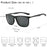 ZENOTTIC Lunettes de Soleil Carrées Polarisées pour Homme Ultralégères en Fibre de Carbone Lunettes de Soleil pour Conduite Pêche Golf Sports Protection UV400