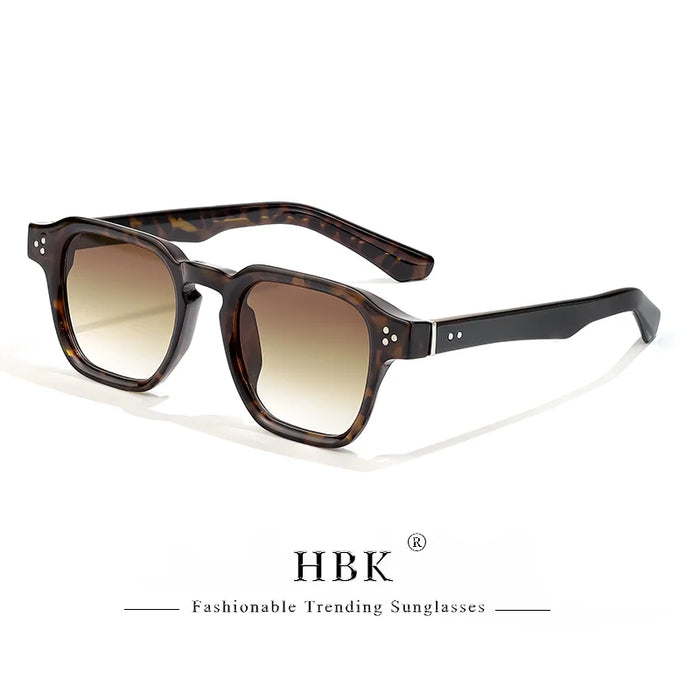 HBK Fashion Punk Sunglasses for Men Classic Square Sun Glasses Outdoor Sports Party Vacation Travel Driving Fishing Eyeglasses