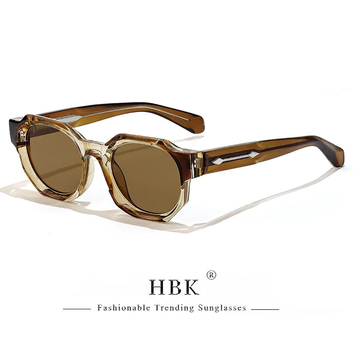 HBK Fashion Punk Sunglasses for Menluxury Brands Polygon Core Insert Leg Sun Glasses Women Summer Beach Party Ideal Choice